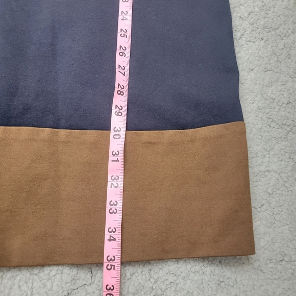 Lauren Ralph Lauren sheath Dress Color Block Stretch Long Sleeves sz 10 - Picture 7 of 10